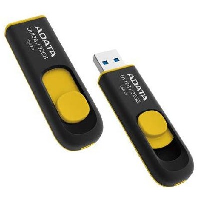 флешка A-Data 32GB UV128 Black-Yellow