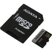 Карта памяти A-Data 64GB AUSDX64GUI3V30G-RA1