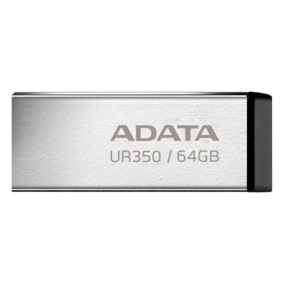 флешка A-Data 64GB UR350 Silver-Black