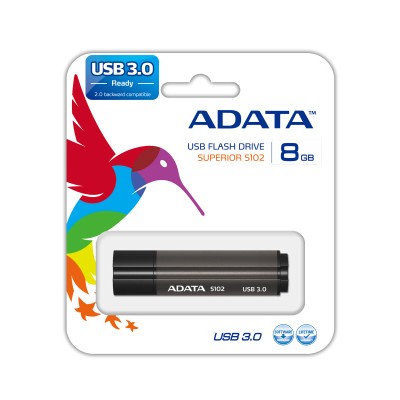 флешка A-Data 8GB S102 Gray