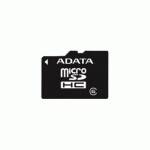 Карта памяти A-Data microSDHC 4GB+adapter