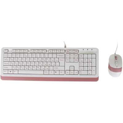клавиатура A4Tech Fstyler F1010 White-Pink