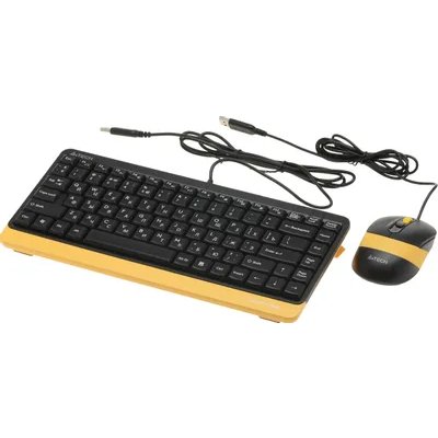 Клавиатура A4Tech Fstyler F1110 Black-Yellow