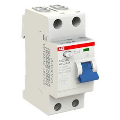 выключатель дифференциального тока ABB 300мА тип AC F202 2 полюса 40 А 2CSF202001R3400