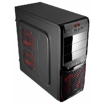 корпус AeroCool V3X Advance Devil Black-Red Edition