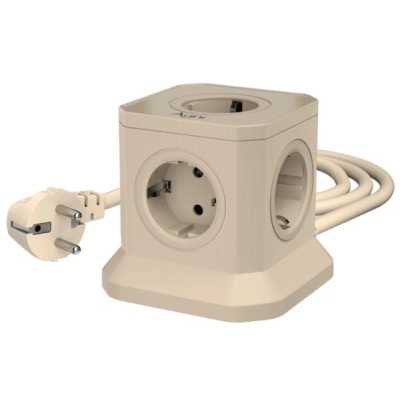 Сетевой фильтр AGNI TP-VE4U5E-2m-ivory