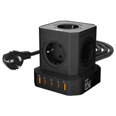 Сетевой фильтр AGNI TP-VE5U5E-C-2m-black