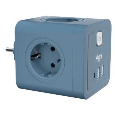 разветвитель AGNI TP-WJ3U4E-C-blue