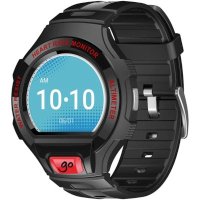 Умные часы Alcatel SM03 Black-Dark Red