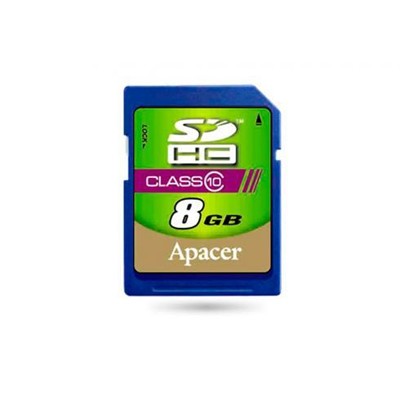 карта памяти Apacer 8GB AP8GSDHC10-R