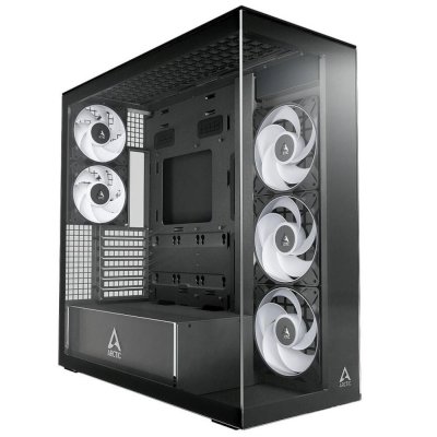 корпус Arctic Xtender Black Clear Glass