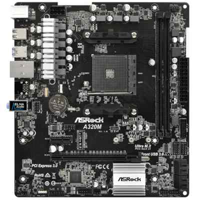 материнская плата ASRock A320M