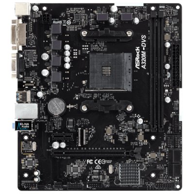материнская плата ASRock A320M-DVS R3.0