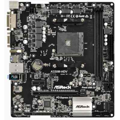 материнская плата ASRock A320M-HDV