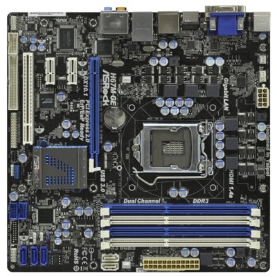 материнская плата ASRock H67M-GE B3