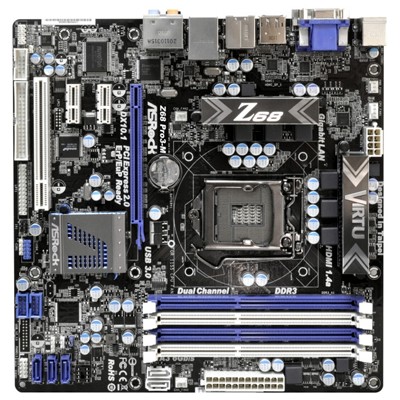 материнская плата ASRock Z68 Pro3-M
