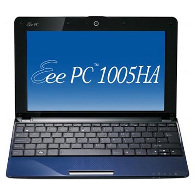 нетбук ASUS EEE PC 1005HA 1/160/Blue/Win XP