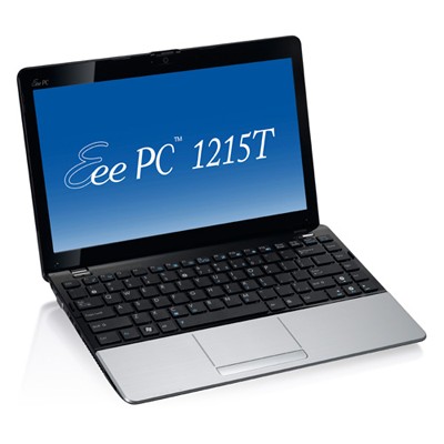 нетбук ASUS EEE PC 1215T 2/320/4400mAh/Win 7 St/Silver