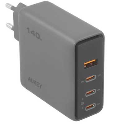 Сетевое зарядное устройство Aukey Comet Mix 140W Gray
