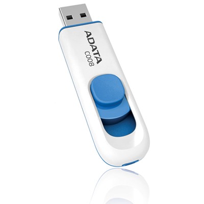 флешка A-Data 8GB C008 White-Blue