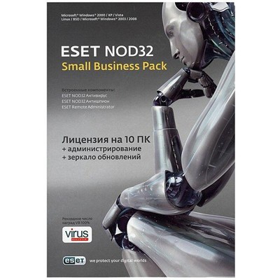 антивирус ESET NOD32 NOD32-SBP-NS-BOX-1-10