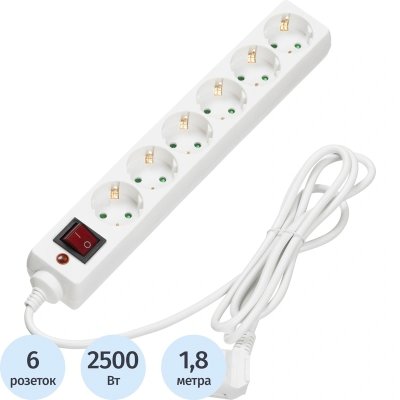 Сетевой фильтр BigTech CD6-1.8W1