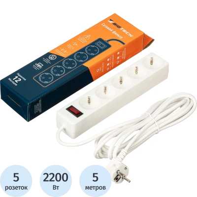 Сетевой фильтр BigTech STD-510-5-W