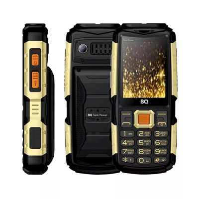 мобильный телефон BQ 2430 Tank Power Black-Gold