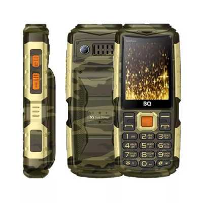 мобильный телефон BQ 2430 Tank Power Camouflage-Gold