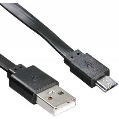 Кабель Buro BHP MICROUSB 1M FLAT Black