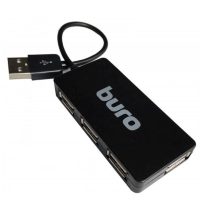 разветвитель USB Buro BU-HUB4-U2.0-SLIM