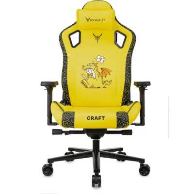Игровое кресло Бюрократ Knight Craft Dragon Yellow