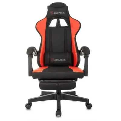 Игровое кресло Бюрократ ZOMBIE Weaver Black/Red