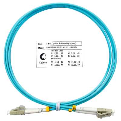 Патч-корд оптический Cabeus FOP-50-LC-LC-1,5m