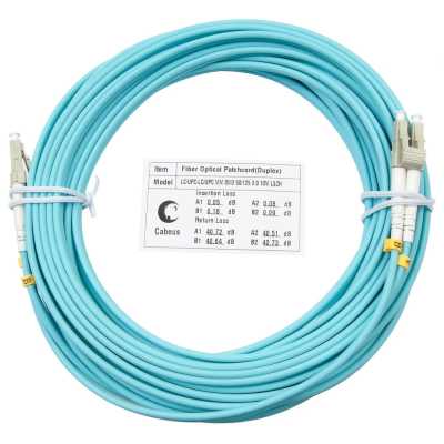 Патч-корд оптический Cabeus FOP-50-LC-LC-5m