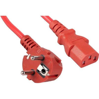 Кабель питания Cabeus PC-186-VDE-1.8M-RD