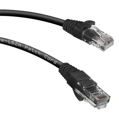 патч-корд Cabeus PC-UTP-RJ45-Cat.5e-0.15m-BK-LSZH