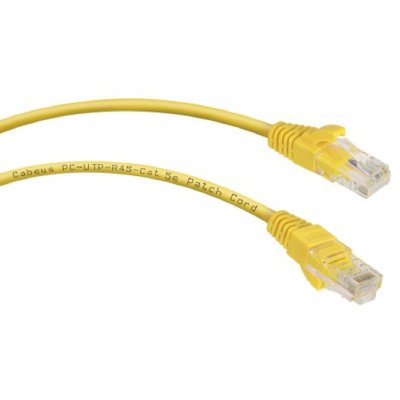 Патч-корд Cabeus PC-UTP-RJ45-Cat.5e-0.15m-YL