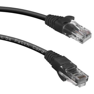 Патч-корд Cabeus PC-UTP-RJ45-CAT.5E-0.3M-BK