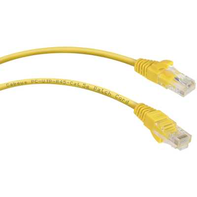 патч-корд Cabeus PC-UTP-RJ45-Cat.5e-0.3m-YL