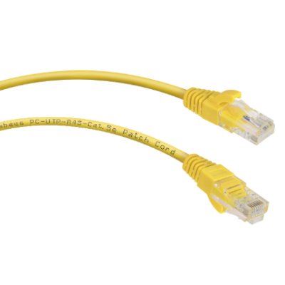 патч-корд Cabeus PC-UTP-RJ45-Cat.5e-0.5m-YL-LSZH