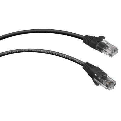 Патч-корд Cabeus PC-UTP-RJ45-Cat.5e-1.5m-BK-LSZH