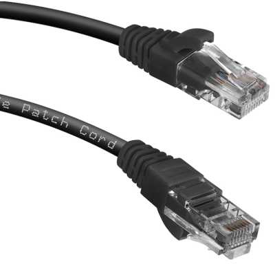 Патч-корд Cabeus PC-UTP-RJ45-CAT.5E-2M-BK