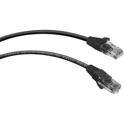 патч-корд Cabeus PC-UTP-RJ45-Cat.5e-5m-BK
