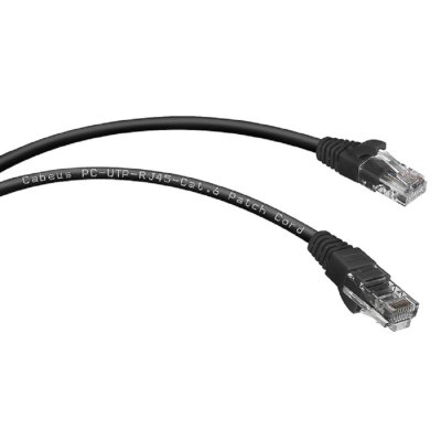 Патч-корд Cabeus PC-UTP-RJ45-Cat.6-1.5m-BK