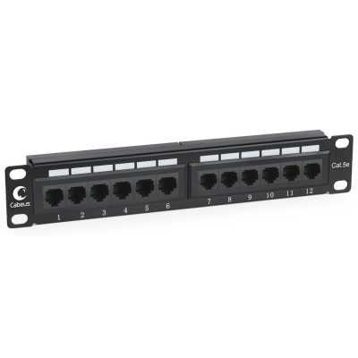 Патч-панель Cabeus PL-12-CAT.5E 10"-DUAL