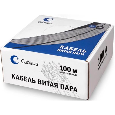 Cabeus UTP-4P-Cat.5e-SOLID-LSZH-GY-100