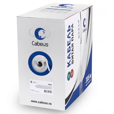 Cabeus UTP-4P-Cat.5e-SOLID-LSZH-GY-LIGHT