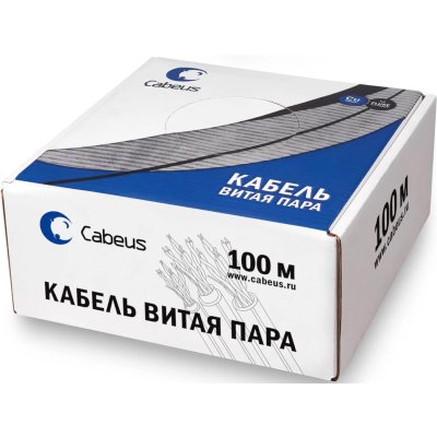 витая пара Cabeus UTP-4P-Cat.5e-SOLID-LSZH-WH-100