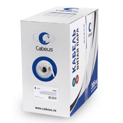 Cabeus UTP-4P-Cat.5e-SOLID-LSZH-WH
